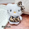 White pure leopard print KT (large bow)