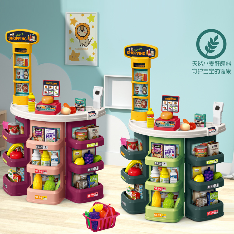 Juguetes de cocina juego simulación cocina casa sonido y luz humo spray vajilla Mesa Juguetes