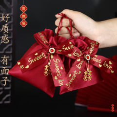 喜糖袋子新款结婚专用纱袋婚礼婚宴盒子礼袋婚庆外贸