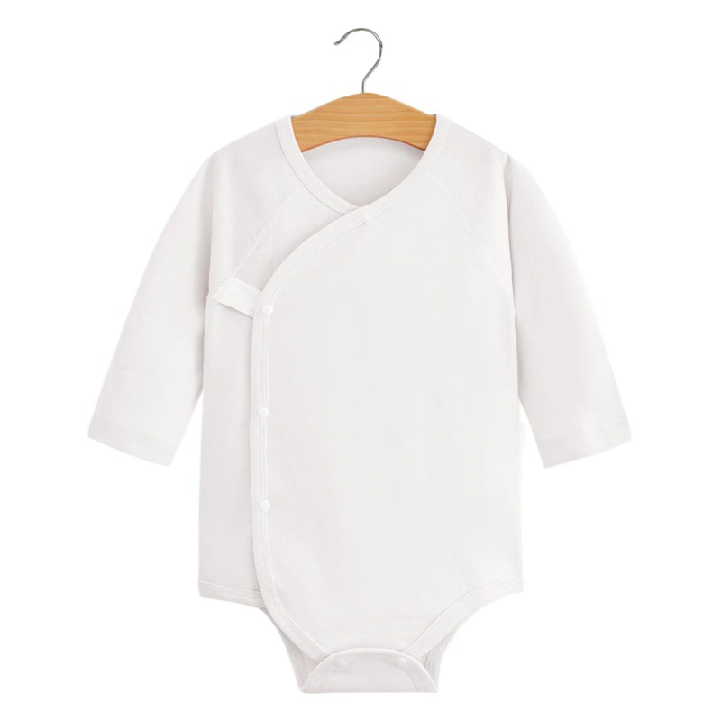 Детский хлопковый утолщенный комбинезон 260 г для новорожденных с треугольными чашечками, осенне-зимним дном, производитель удобного бархатного хлопка