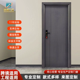 防潮防雨铝合金门酒店公寓房间门安全耐用套装门学校工程门宿舍门