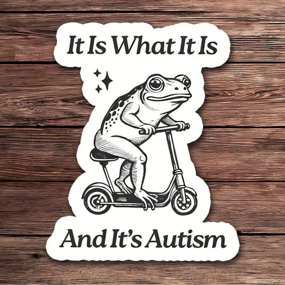 5 sheets/bag with cute animal design funny frog toad decal waterproof vinyl sticker