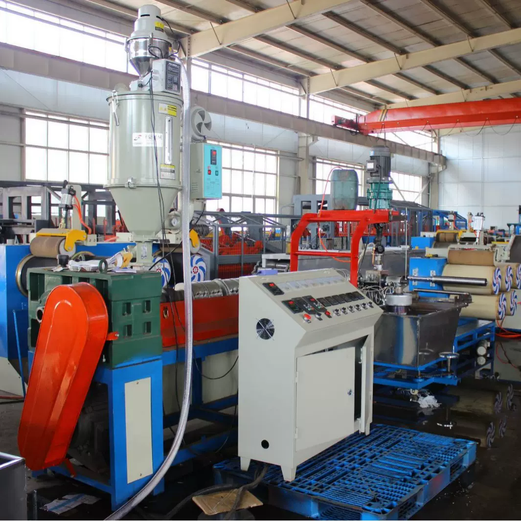 塑料拉丝机亚麻丝挤出机朝鲜麻绳生产设备