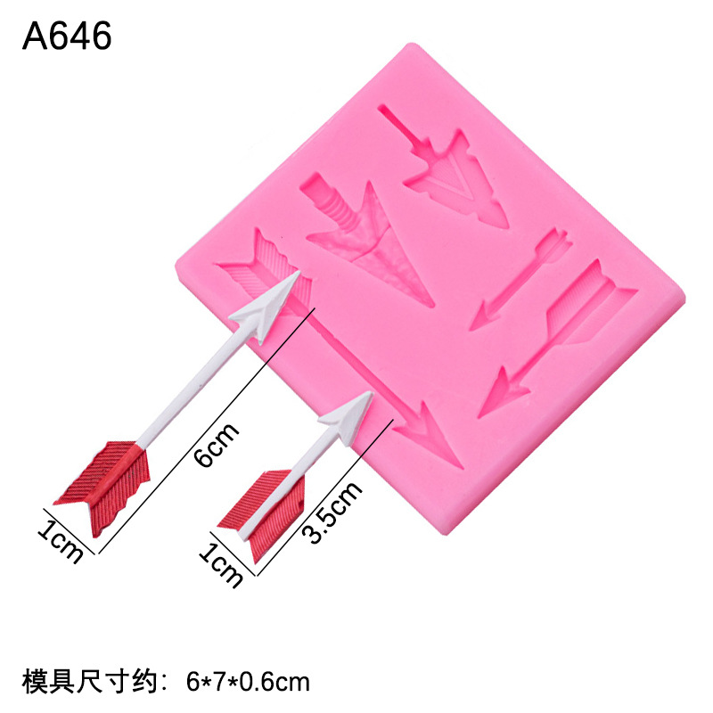 Herramientas de caza serie de silicona molde decoración de la torta de chocolate fondant molde DIY epoxi herramientas hechas a mano