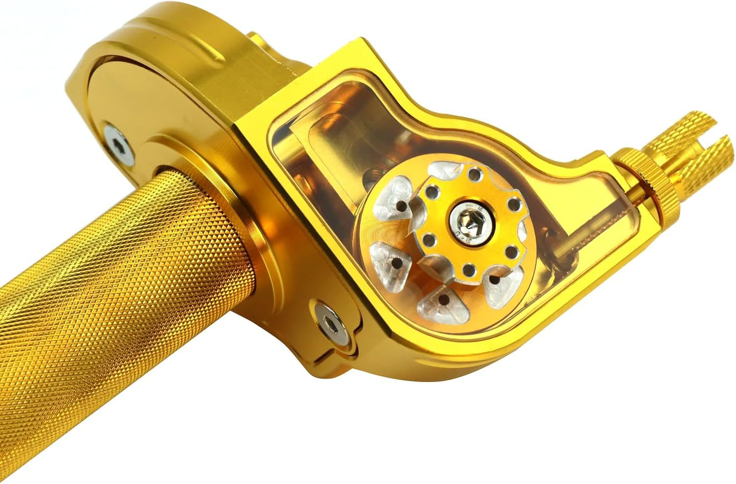 Suministro de accesorios de motocicleta todoterreno CNC ajustable acelerador base manual visual acelerador transfronterizo