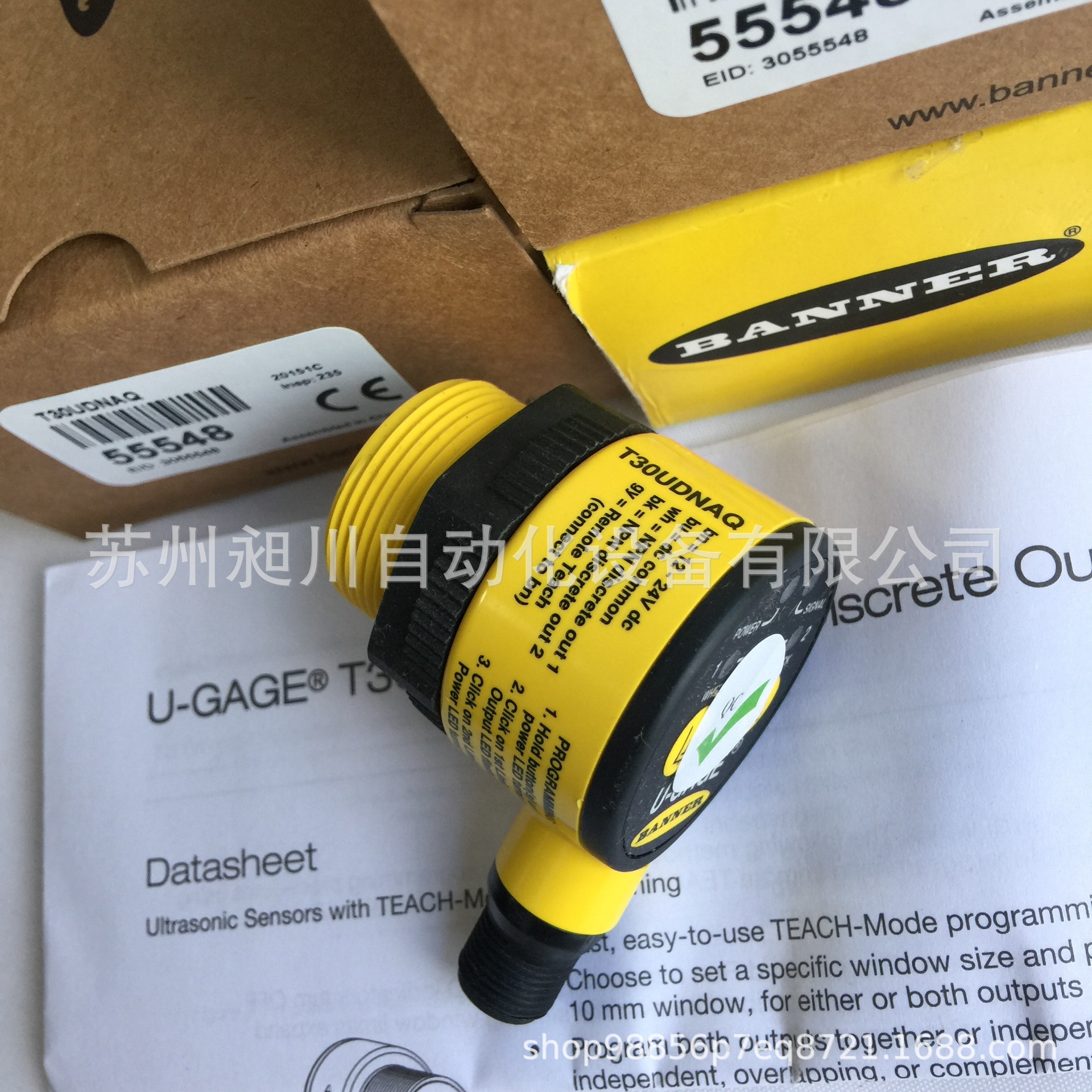 美国邦纳BANNER T30UDNAQ 超声波传感器双NPN全新原装正品现货