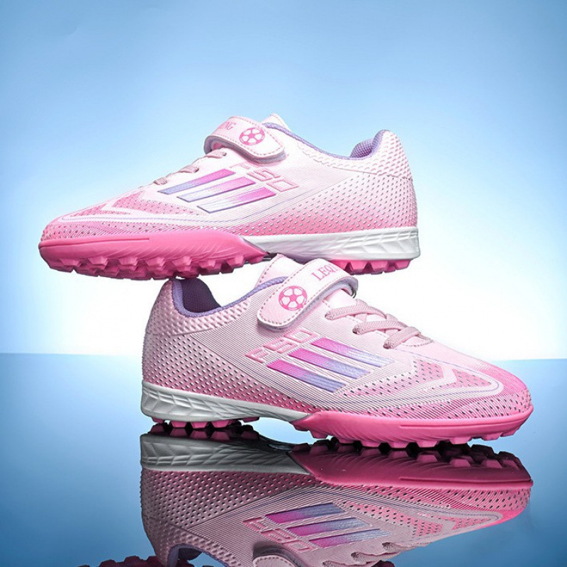 Tenis de Fútbol Infantiles con Velcro TF de TPR, Ligero para Entrenamiento de Fútbol