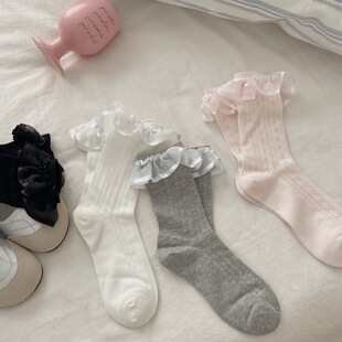 Summer Thin Women's Socks Fresh Style Lace Princess Socks Breathable Women's Mesh All-Match Girl's Pile Socks