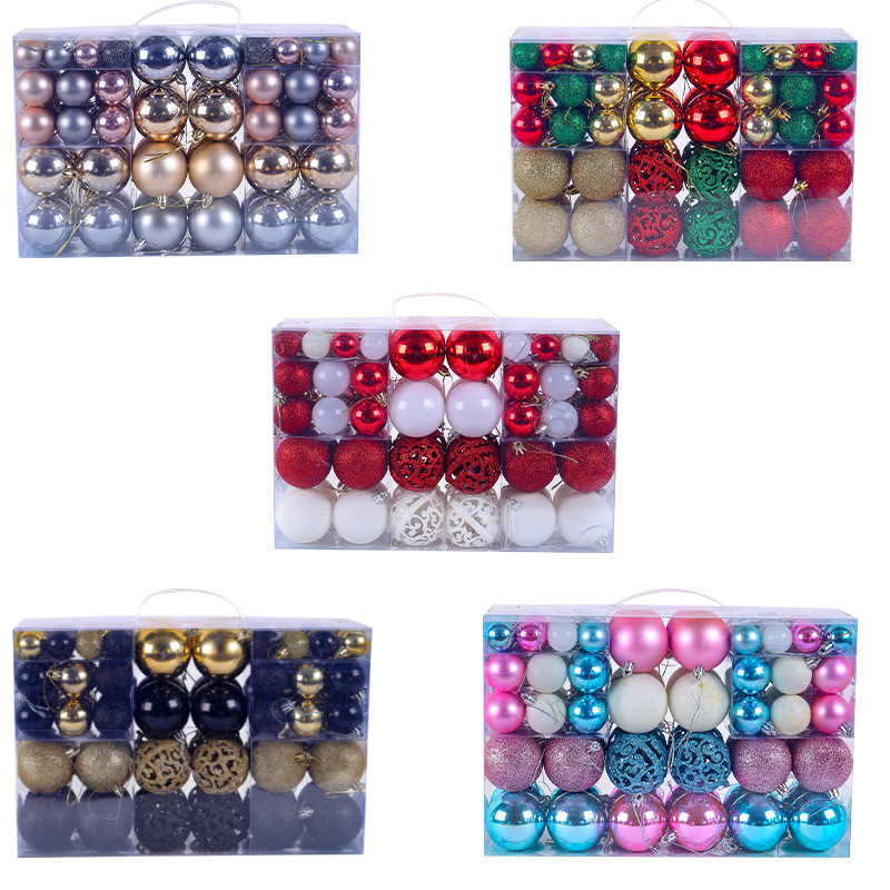 Juego de Cajas de Regalo con Bolas de Navidad de Hong Kong Love, Accesorios para Árbol de Navidad de Amazon, Caja de Regalo con Cuentas, Adornos de Bolas de Navidad