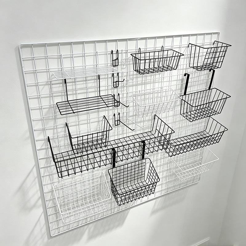 Amazon storage rack, wire hanging basket, tray shelf, grid mesh storage basket, bedside, bathroom, toilet hanging basket