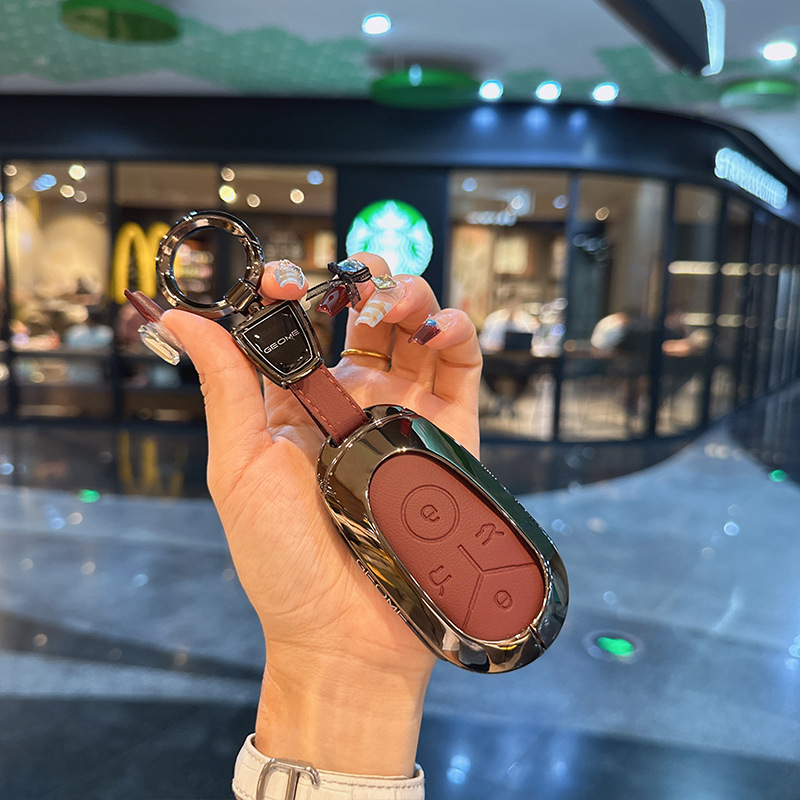 Geely Star Wish Volcanic Red + 자동차 로고 링 버클