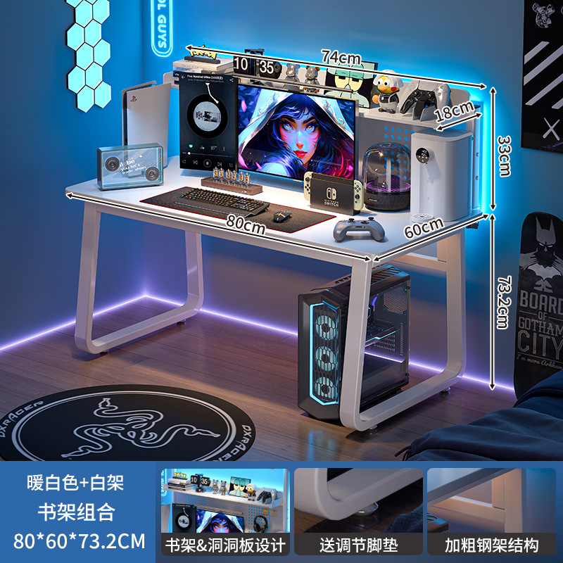 Mesa de computadora de escritorio de madera de nuez mesa de deportes electrónicos dormitorio escritorio casero escritorio escritorio escritorio escritorio de escritorio escritorio