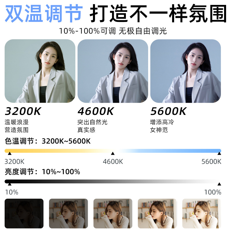 Luz de relleno de transmisión en vivo, luz de fotografía especial para ancla, sala de transmisión en vivo profesional, luz esférica, luz suave, luz de iluminación circular