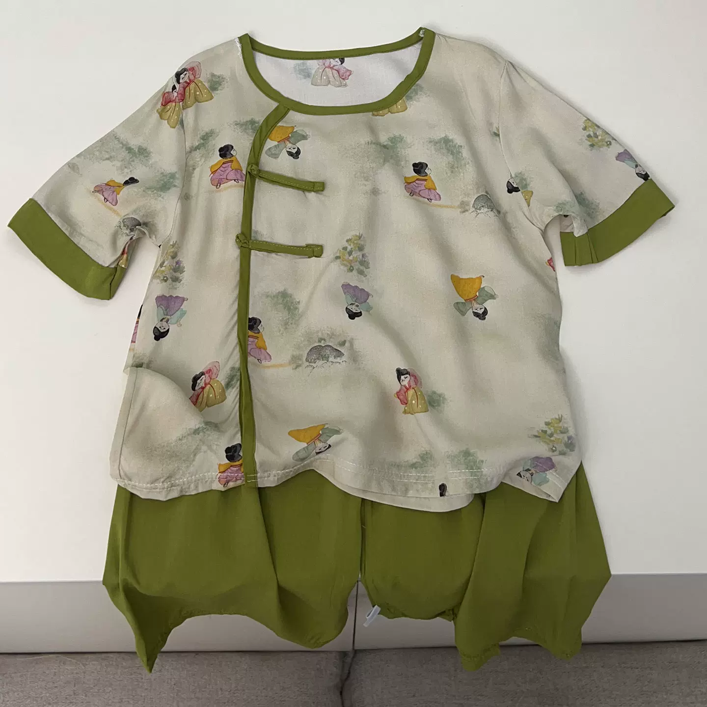 男童新中式汉服儿童夏装2025新款薄款时尚洋气衬衫女宝宝高端衬衣