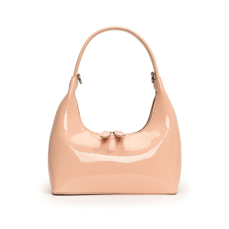 Niche Fashion Glossy Texture Handbag For Women 2025 New Banquet Small Square Bag Simple Commuter Underarm Bag - Thumbnail 6