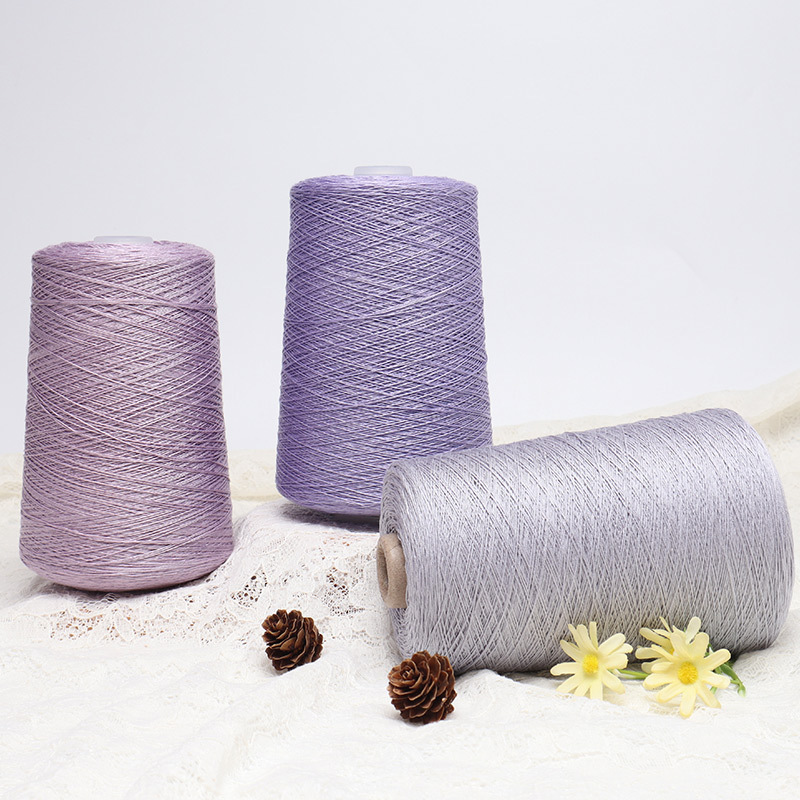 Silk Joy/Cross-Border Lyocell Tencel Yarn DIY Handmade Knitting Yarn Ball 500g Wholesale Summer Fine Yarn