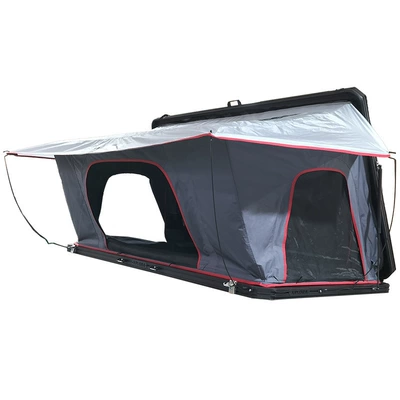 Side-Opening Thin Roof Tent for Outdoor Camping Style, No Need to Build Sunshade and Rainproof Aluminum Alloy Suv Car Hard-Top Tent (Avtomobil dam çadırları) - light-gray-2-3-people