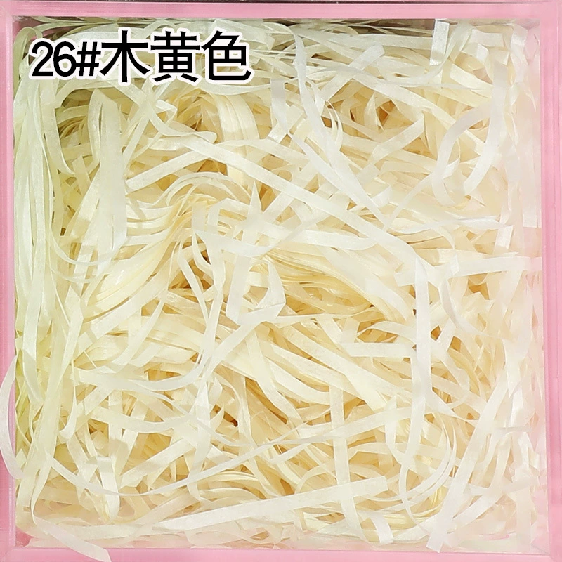 Плотный обложной карт зубчик raffia порванная бумага шелк 50g 30g бумага шелк упаковочная подарочная коробка декор заполнение цветной стружкой бумажные полоски