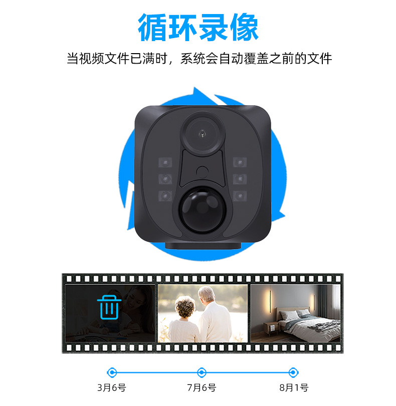 WD22 WiFi kamera gece görüşü PIR sensör