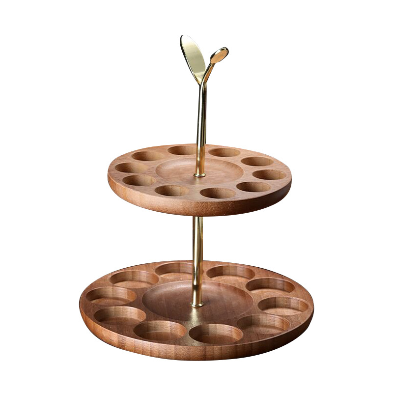 Portavasos de madera de estilo chino titular de la taza de vino blanco titular de la taza de la bala pequeña copa de vino estante de almacenamiento de decoración titular de la taza de bambú hogar estante de madera