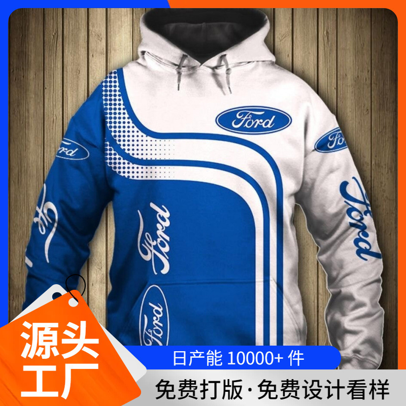 Lao Wang 2022 Spring and Autumn Europe and America Foreign Trade 3d Digital Printing Crewneck Pullover Style Sweatshirt Super New Size