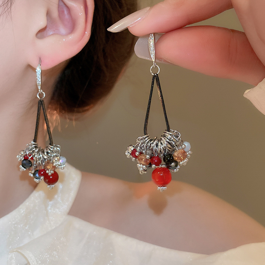 30# ear hook-silver-gold-red