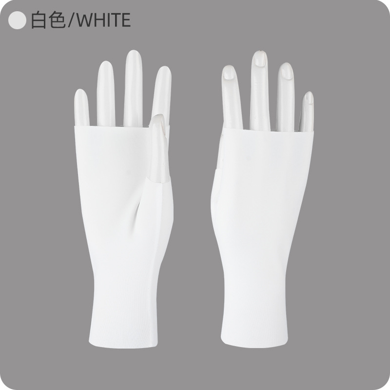 나일론 자외선 차단 반소매 화이트