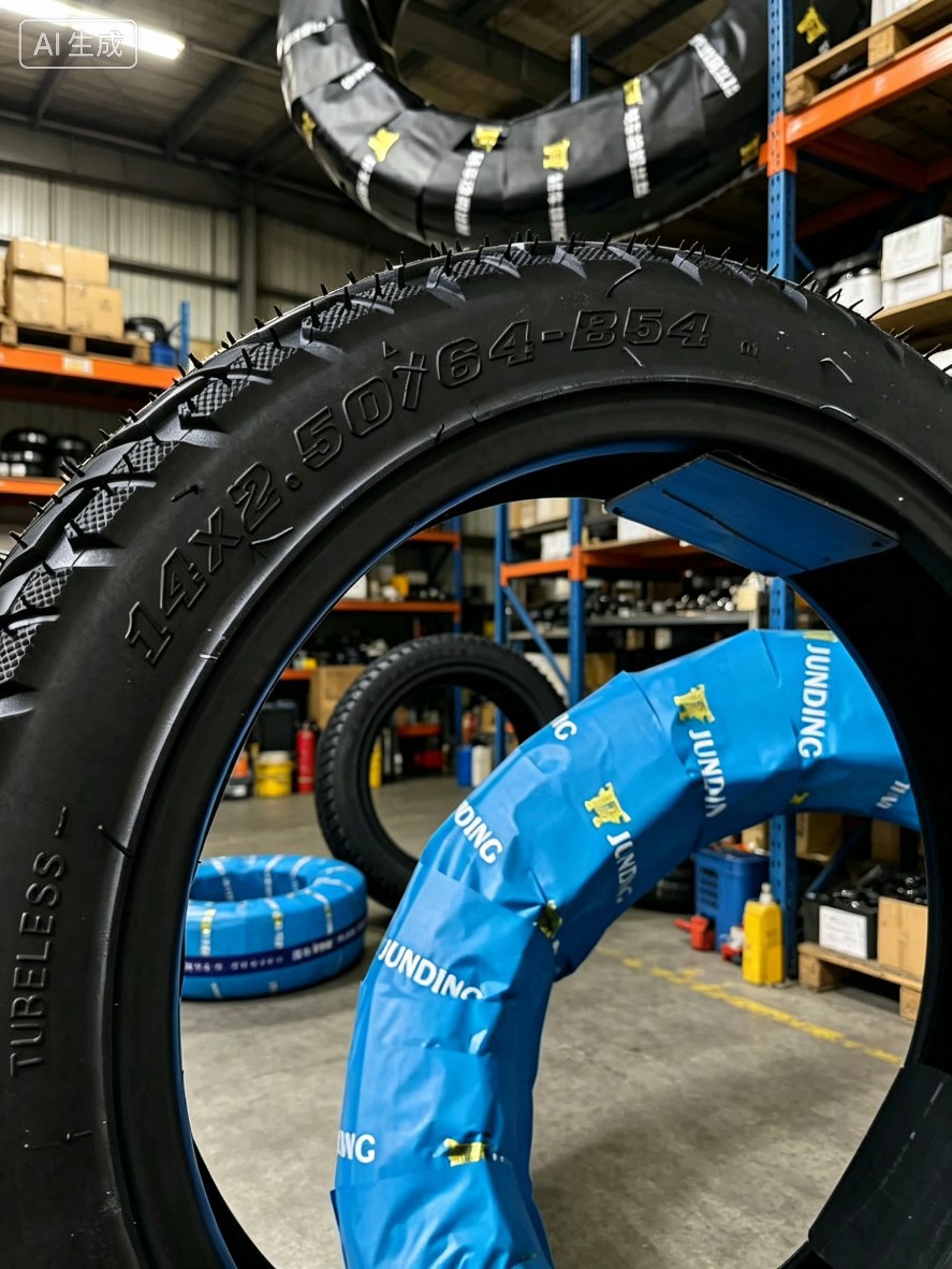 Brand new, unopened 14*250 semi-thermoplastic anti-slip, wear-resistant design, thickened six-layer vacuum tire
