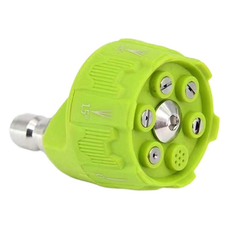 Accesorios de boquilla de lavadora de alta presión pistola de agua 1/4 conector rápido 3000psi multifuncional Boquilla DE SEIS en uno