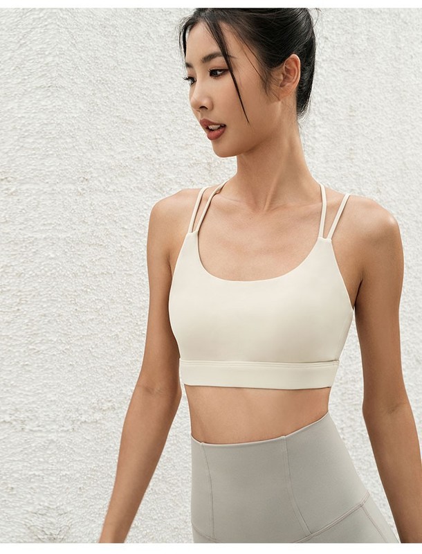 国境を越えた外国貿易欧米のベストヨガ服女性の細い胸パッドが交差して運動の胸のベストのフィットネスの下着を集めます。|undefined