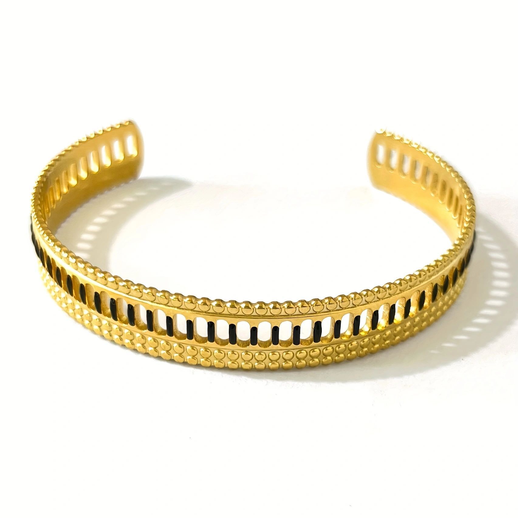 Pulsera de aceite de goteo de acero inoxidable clásico, joyería de todo fósforo para mujer, apertura de acero de titanio de alto valor, joyería no decolora al por mayor