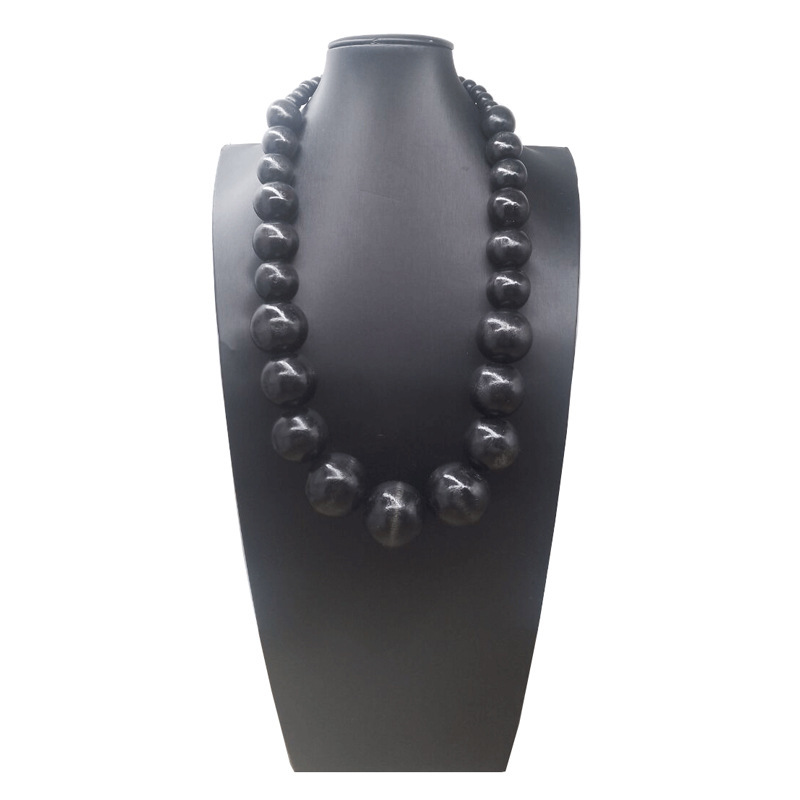 クロスボーダー爆金ボヘミアンカラー大円木珠多色ネックレスアマゾン爆金ネックレスnecklace|undefined