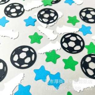 CS074 Party Theme Decoration Confetti Football Star Theme Sports Party Throwing Paper 100 Pack