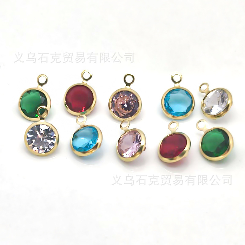 Copper accessories with zircon