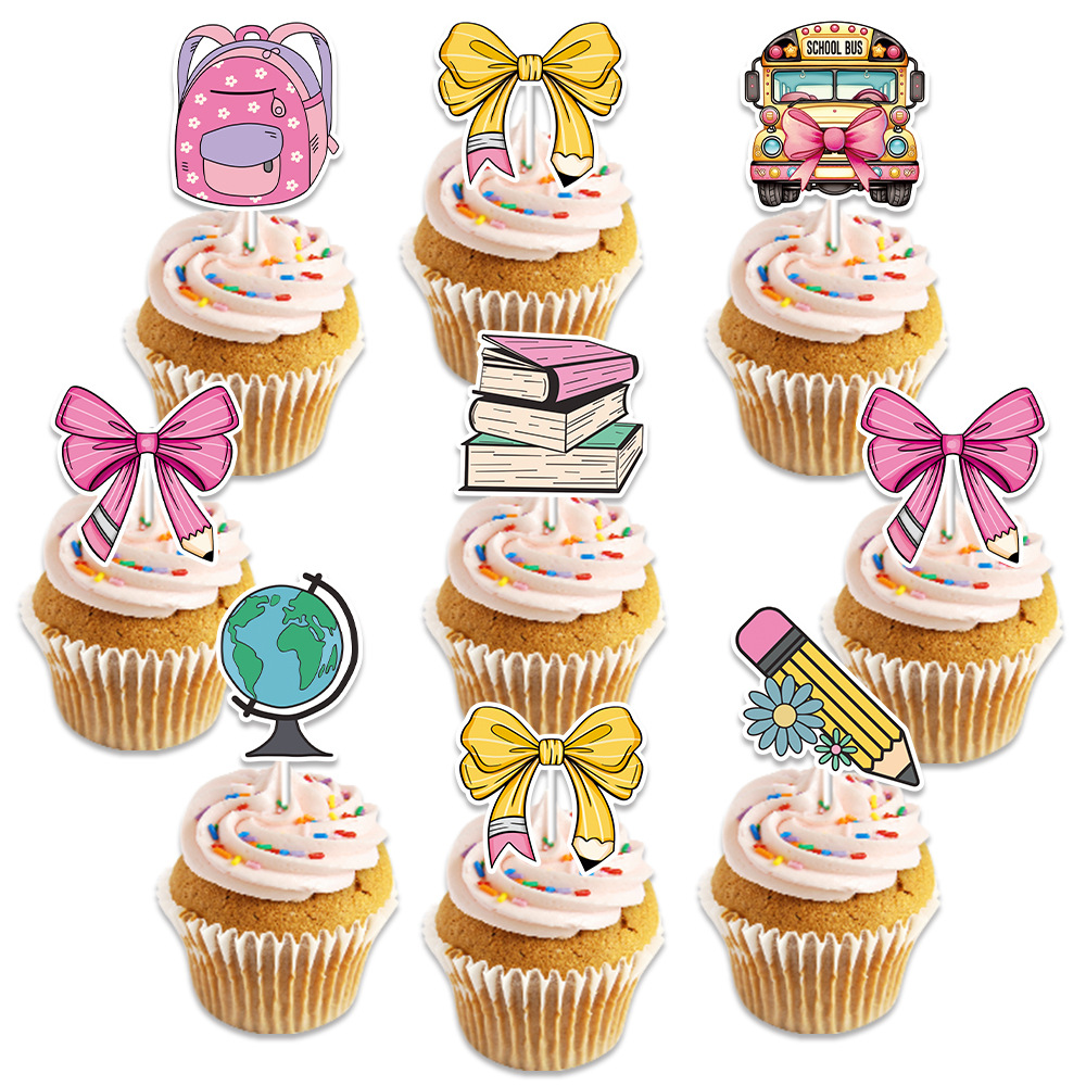 Complemento de decoración de pasteles de temporada escolar de Amazon