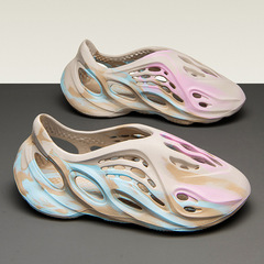 洞洞鞋男款特大碼47沙灘鞋46莆田椰子拖鞋男士涼鞋45踩屎感包頭拖