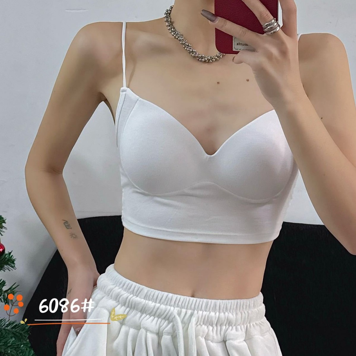새로운 프랑스 디자인 스파게티 스트랩 가슴 패드 올인원 브래지어 핫 소녀 중공 아름다운 등 서스펜더 고정 컵 속옷 여성용
