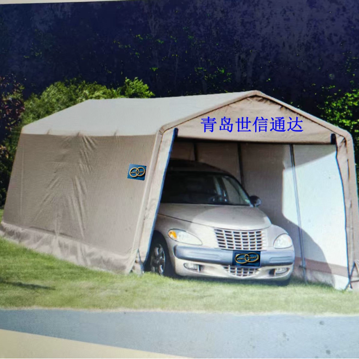 Автомобильный тент-гараж, уличный тент из брезента, прямые поставки от производителя из Циндао, защита от солнца, антивозрастной эффект, срок доставки, гарантия качества