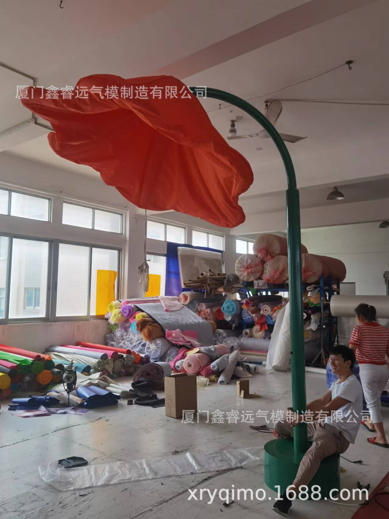 充气感应花 户外充气感应花 支架充气花 感应喇叭充气花