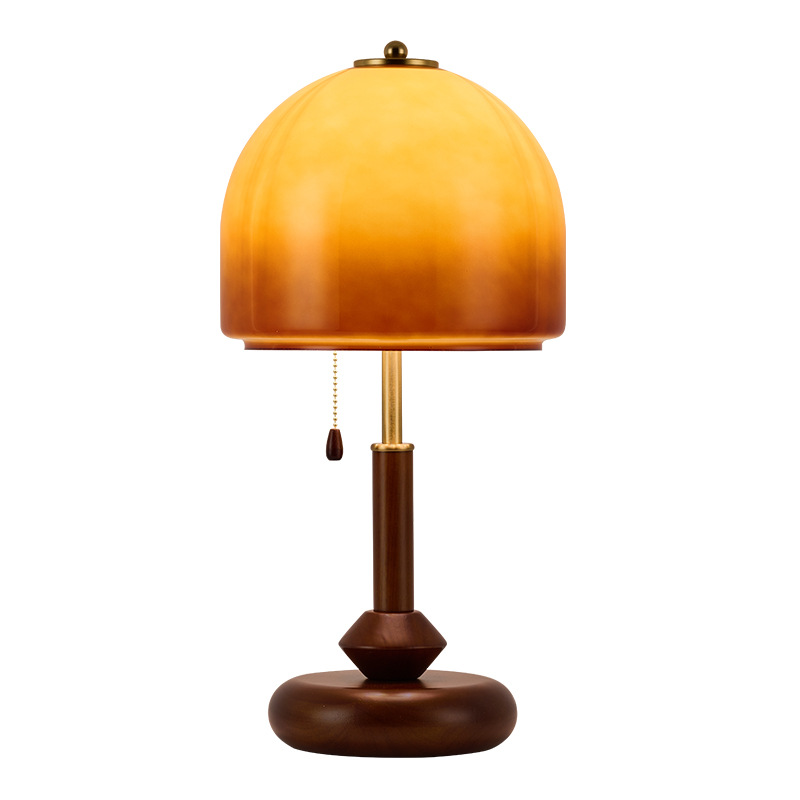 Lámpara de mesa de estilo retro francés de mediados de siglo, nueva lámpara de noche de estilo americano para dormitorio, accesorios de iluminación de alta gama para sala de estar L535, 2026
