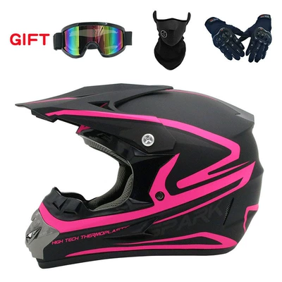 Motosiklet kaskı (dəbilqə) – Seasons men and women riding - matte-fleet-goggles-mask-black-gloves-s