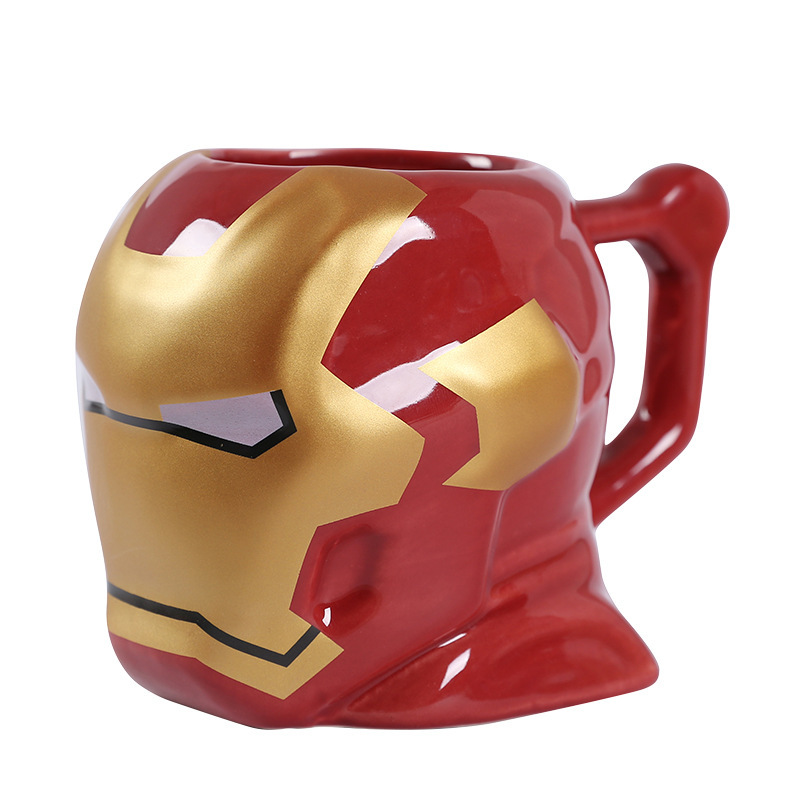 Copa de cerámica de los Vengadores cuidadosamente seleccionada Spider-Man Hulk Thor Iron Man Superman taza de café taza de agua