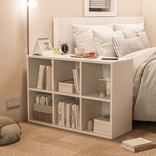 卧室收納櫃書架落地客廳風小型置物架儲物櫃八格平替簡易飄窗櫃
