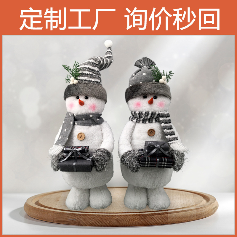 【カスタム工場】外国貿易雪だるまクリスマスデスクトップ装飾品国境を越えた家庭装飾品セットクリスマス装飾品|undefined