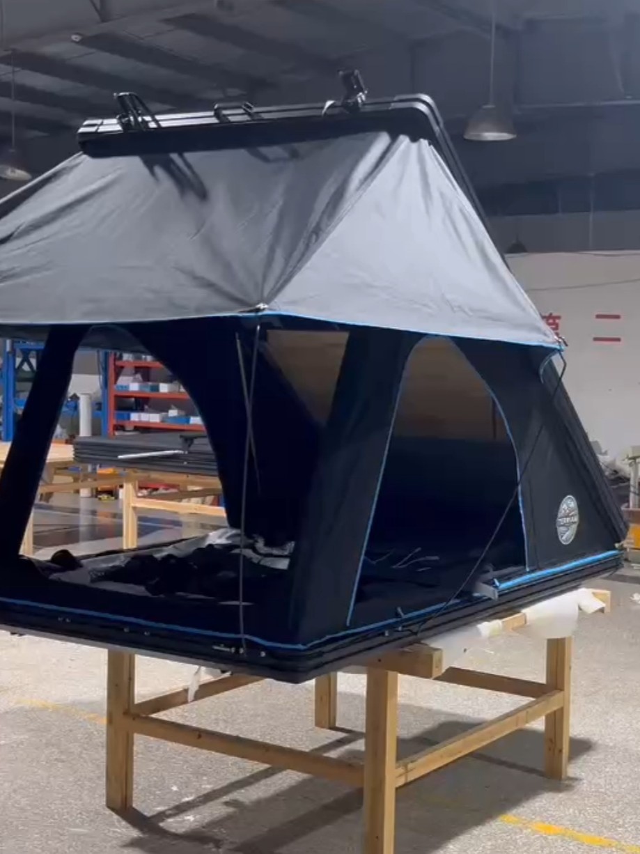 Yanghandi 100% impermeable de aluminio triángulo de cinco lados tienda de techo