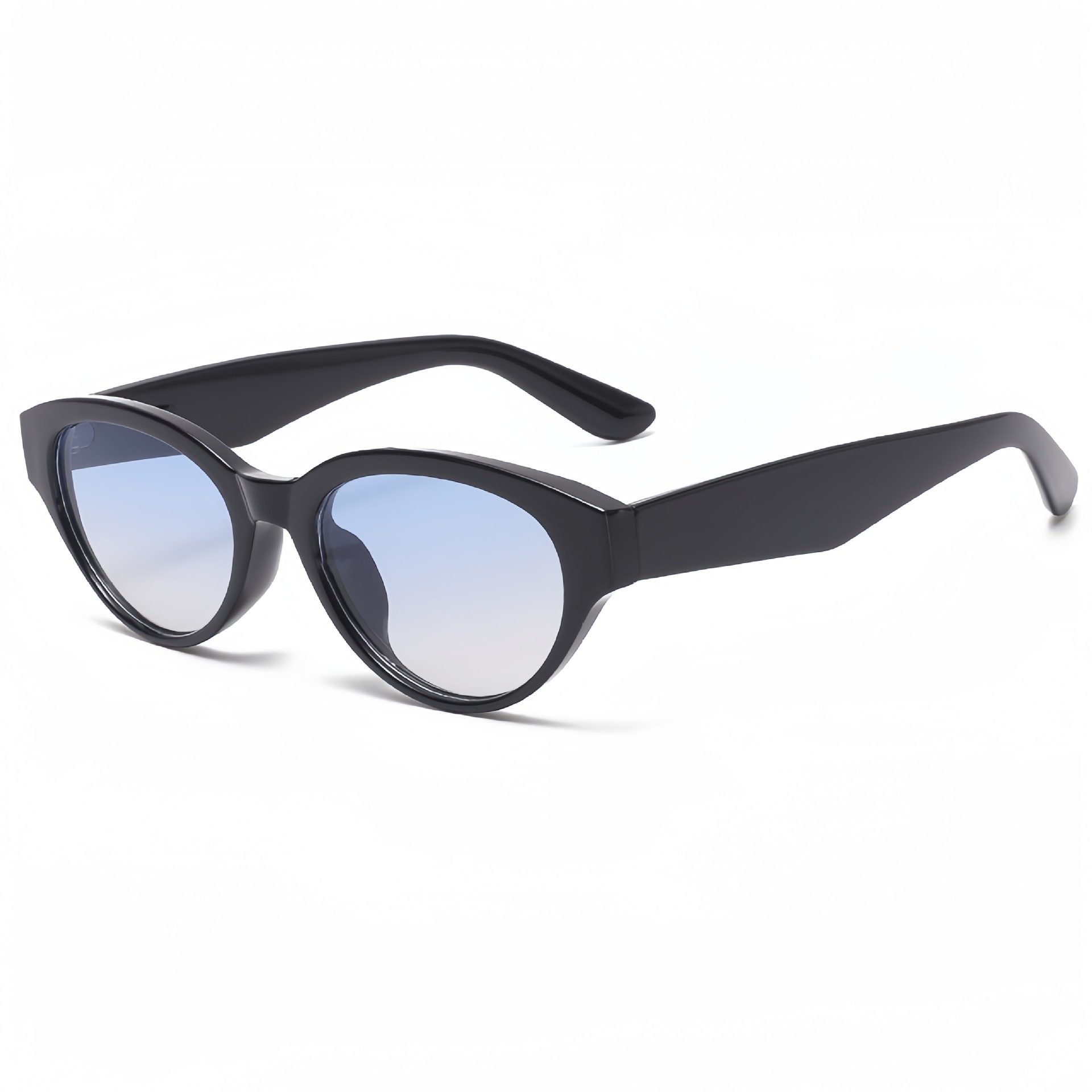 Gafas de sol de ojo de gato de marco pequeño retro coreano para hombres y mujeres Gafas de sol de protección UV para exteriores de alta gama Sunglasses