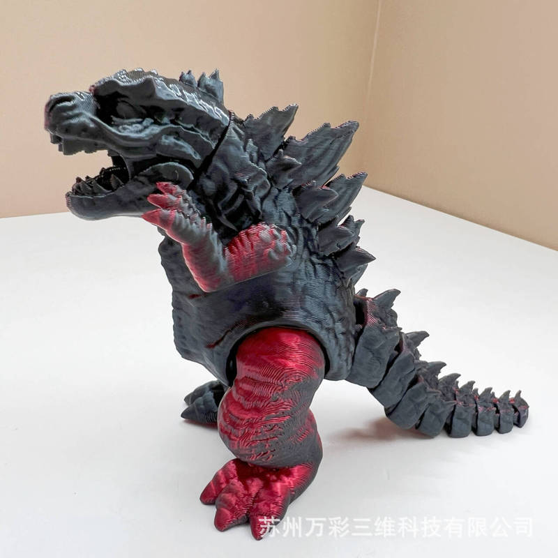 3d打印哥斯拉怪兽之王跨境爆品帝国崛起金刚手模型可动关节造型|undefined