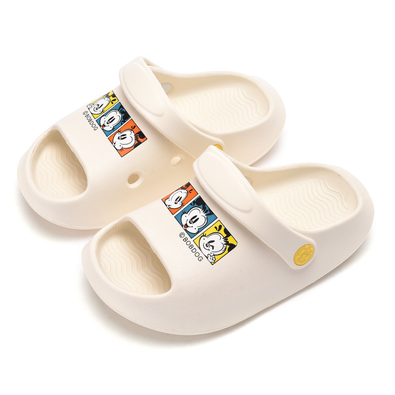 巴布豆の赤ちゃんの穴の靴の子供のスリッパは夏の男の子の女の子の乳幼児の滑り止めの柔らかい底の室内の子供を卸売りします。|undefined