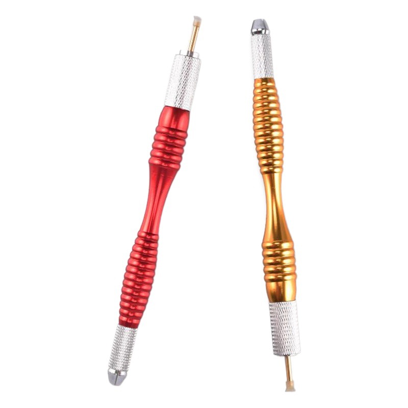 Factory Direct Sales Compass Tattoo Pen No. 21 Metal Eyebrow Tattoo Pen Korean Line Tattoo Embroidery Handmade Pen Semi-Permanent