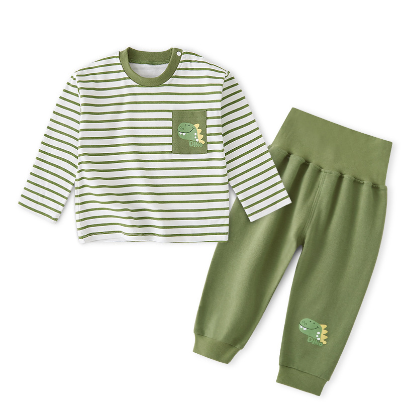 스트라이프 아미 그린 + 솔리드 아미 그린